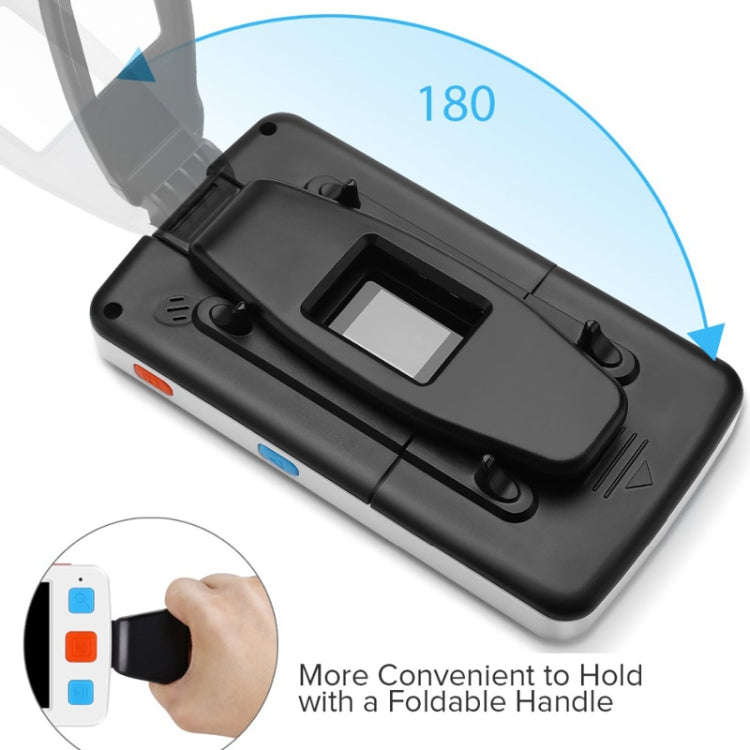 5.0 inch Portable HD Electronic Vision Aid Low Vision Magnifying Glass Reader, US Plug(White)