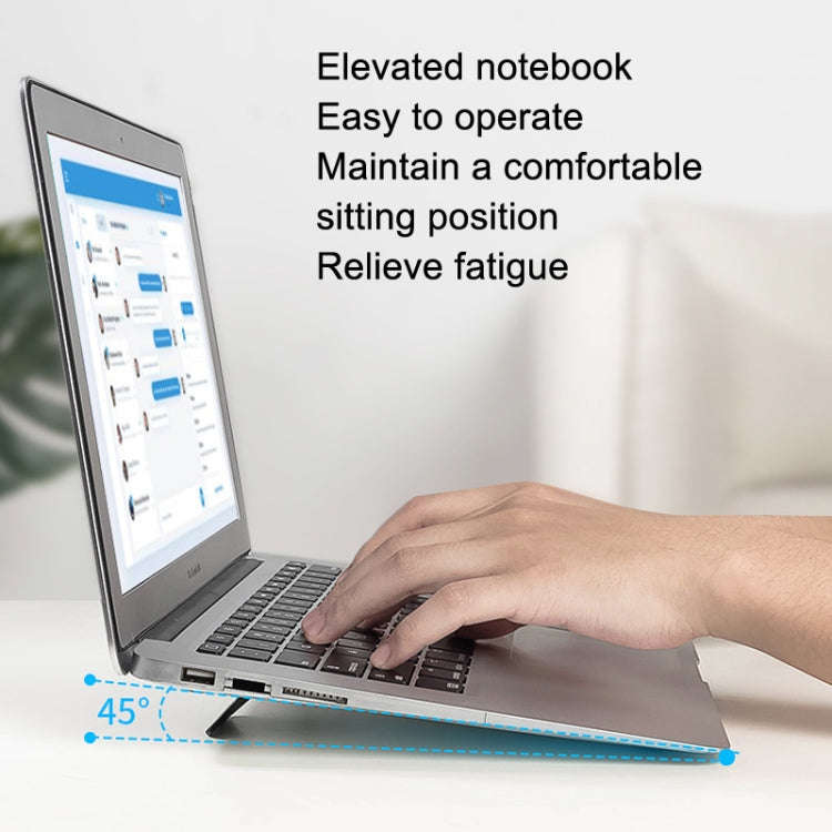 Portable Folding Notebook Computer ABS Bracket(White)