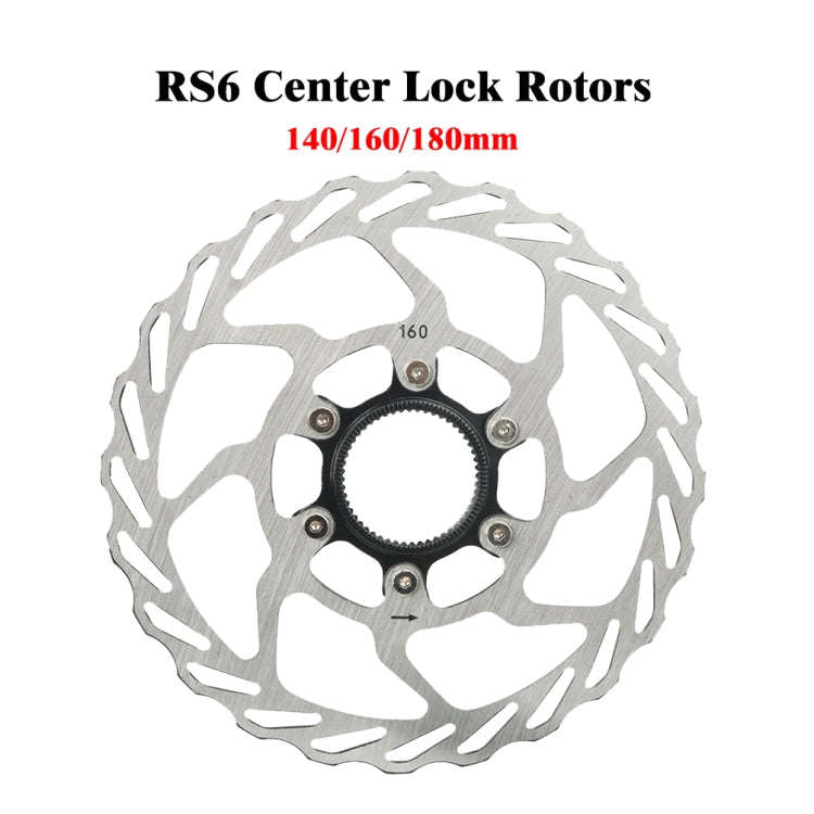 RACEWORK RS6 Mountain Bike Mid-lock Discs, Diameter: 140mm