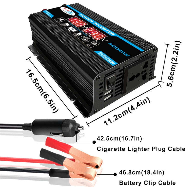 Solar Power System Inverter 30A Controller+18W 12V Solar Panel, Specification: Black 12V To 110V