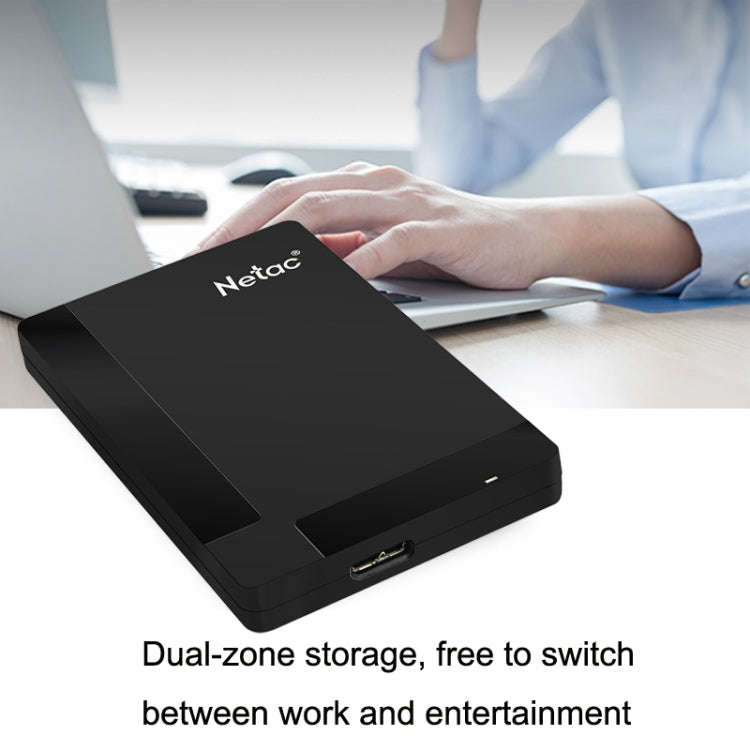 Netac K218 High Speed 2.5 Inch Software Encrypted Mobile Hard Drive, Capacity: 1TB