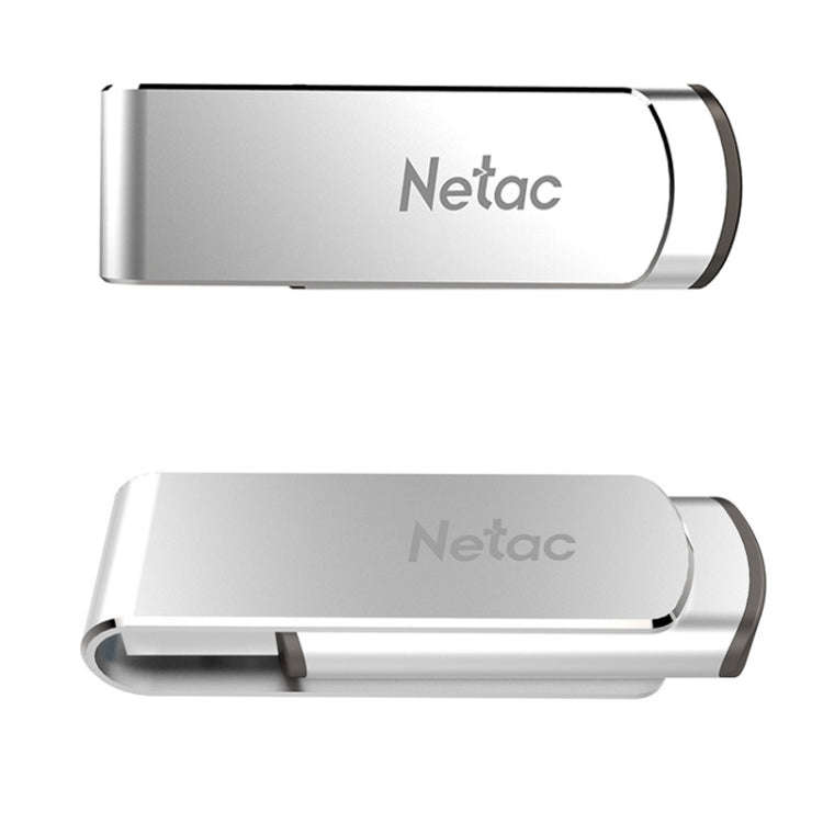 Netac U388 High Speed USB3.0 Metal Rotating Car Computer U Disk, Capacity: 128GB