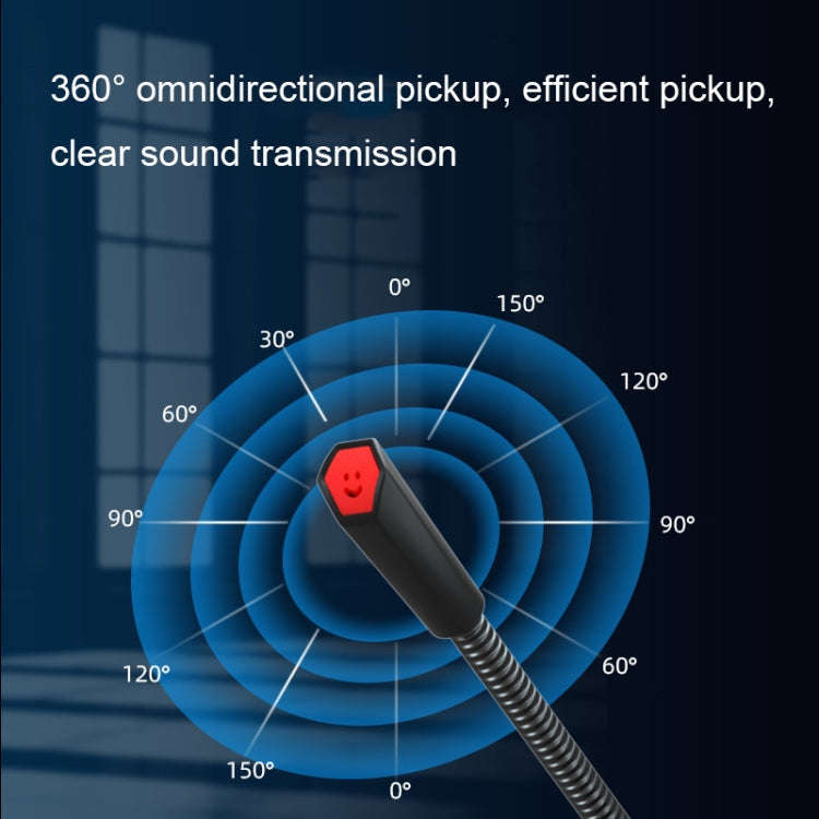 F12 Metal Hose Meeting Desktop Microphone, Spec: 3.5 Version (White)