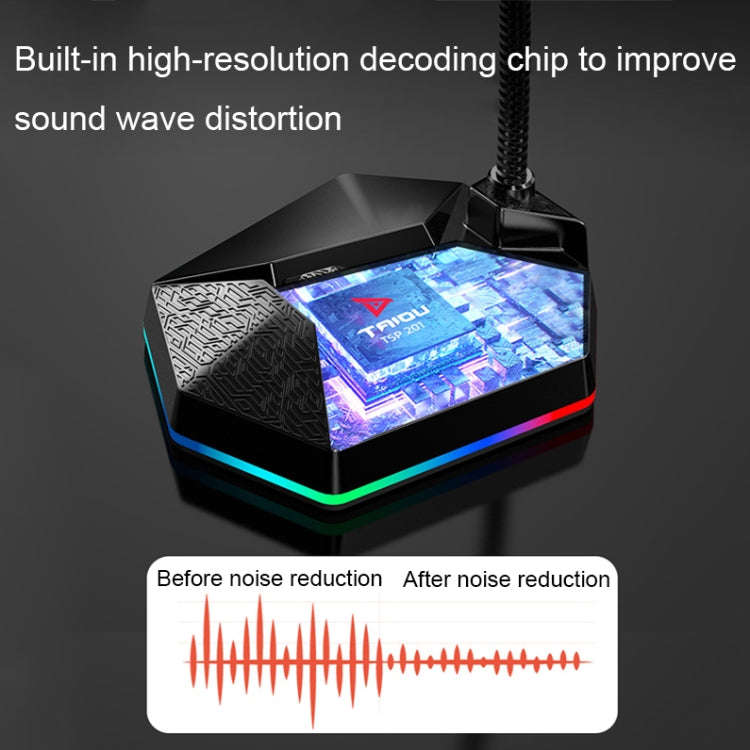 Metal Hose Meeting Desktop Microphone, Spec: USB Version (Black)