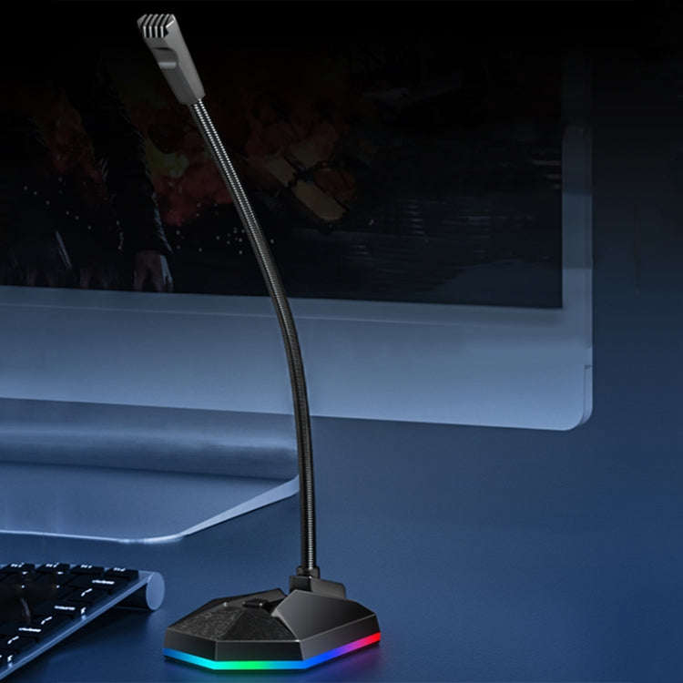 Metal Hose Meeting Desktop Microphone, Spec: USB Version (Black)