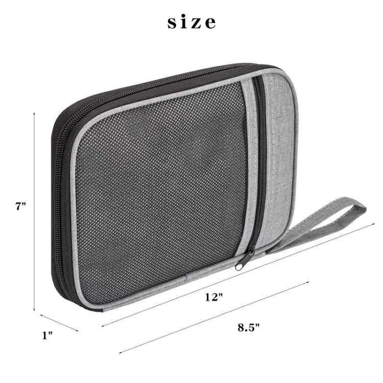 Strap Data Cable Portable Mesh Bag Portable Storage Bag For Apple Watch(Black)