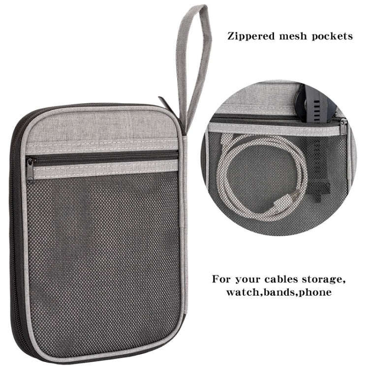 Strap Data Cable Portable Mesh Bag Portable Storage Bag For Apple Watch(Black)