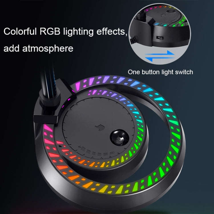 RGB Lighting Effect Computer Desktop Microphone(F3)