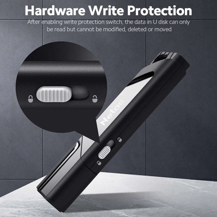 Netac U336 Protection With Lock Car High-Speed USB Flash Drives, Capacity: 128GB