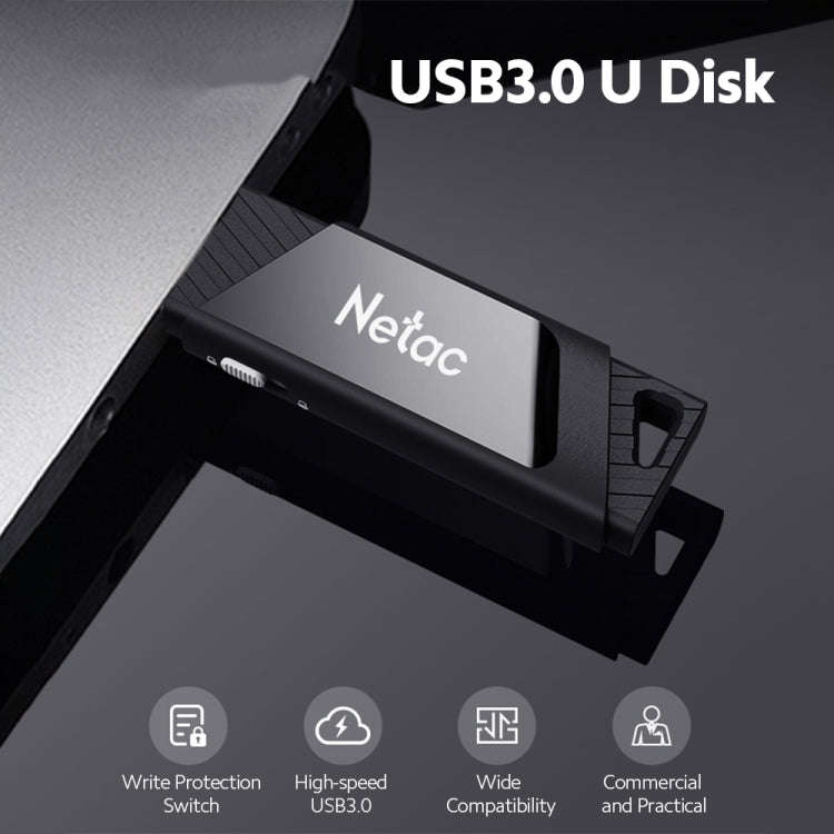 Netac U336 Protection With Lock Car High-Speed USB Flash Drives, Capacity: 128GB