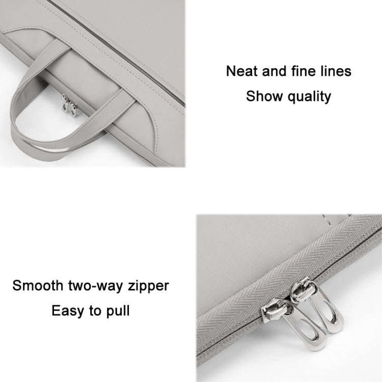 Baona BN-Q006 PU Leather Full Opening Laptop Handbag For 15/15.6/16 inches(Pink)