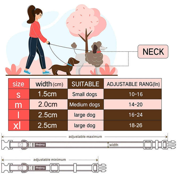 Ethnic Bohemian Floral Half Metal Buckle Dog Collar, Size: L 2.5x60cm(Ethnic Strap)