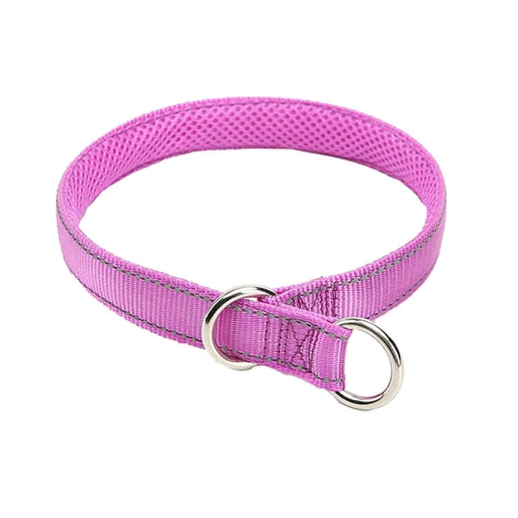 Nylon Reflective Filament P Chain Adjustable Size Collar(Purple)