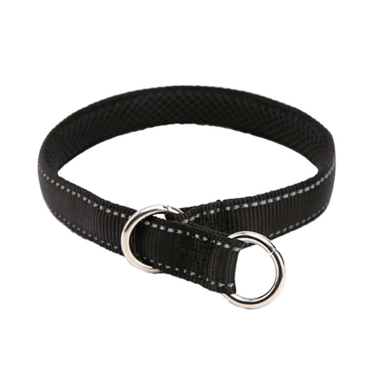 Nylon Reflective Filament P Chain Adjustable Size Collar(Black)