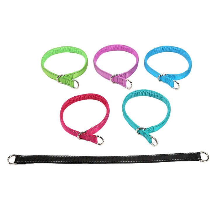 Nylon Reflective Filament P Chain Adjustable Size Collar(Green)