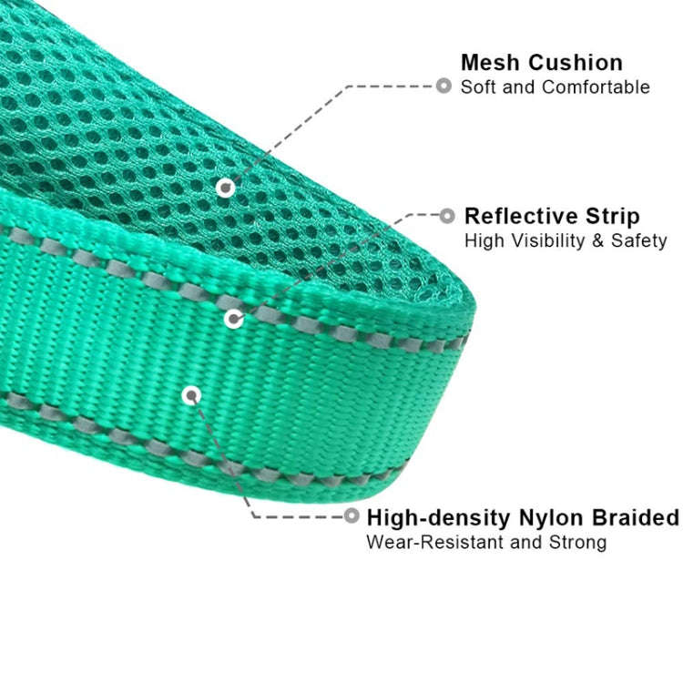 Nylon Reflective Filament P Chain Adjustable Size Collar(Purple)