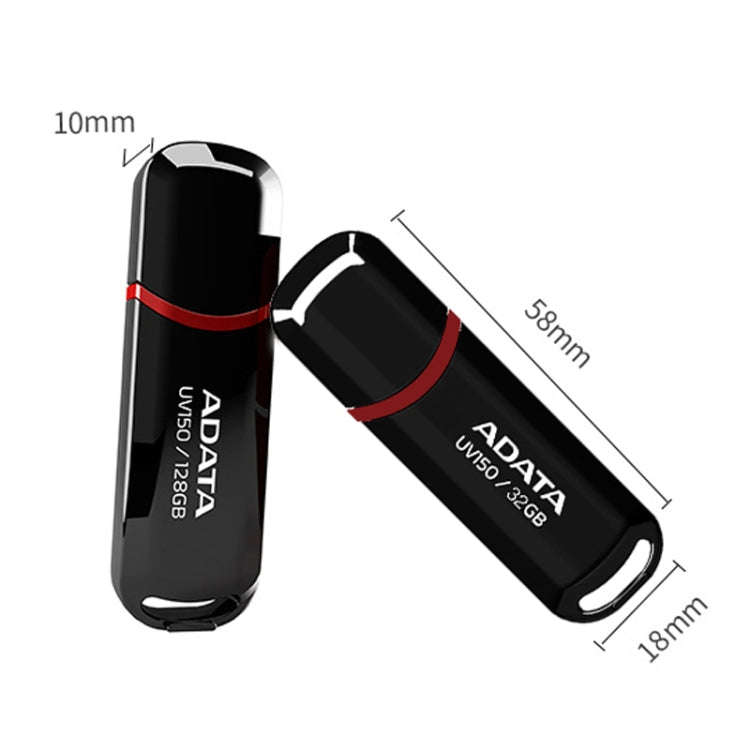 ADATA UV150 High Speed USB3.1 Business USB Flash Drive, Capacity: 128GB(Black)