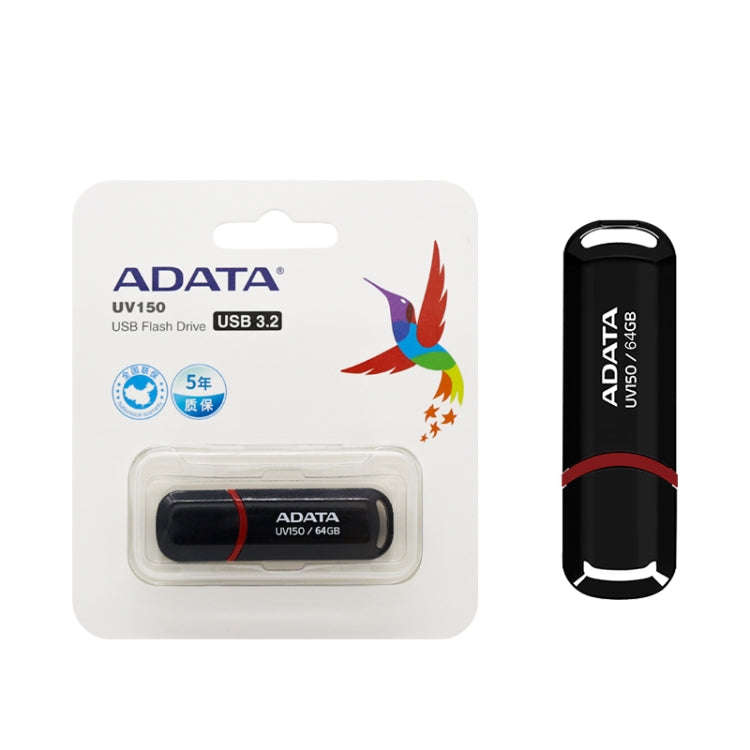 ADATA UV150 High Speed USB3.1 Business USB Flash Drive, Capacity: 128GB(Black)