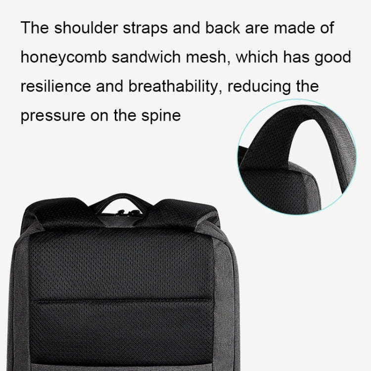 SJ08 Business Large Capacity Laptop Bag(Elegant Gray)