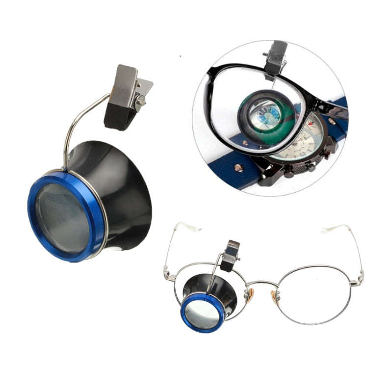 20X Clip On Eyeglass Magnifier Watch Repair Tool Loupes Magnifying Lens