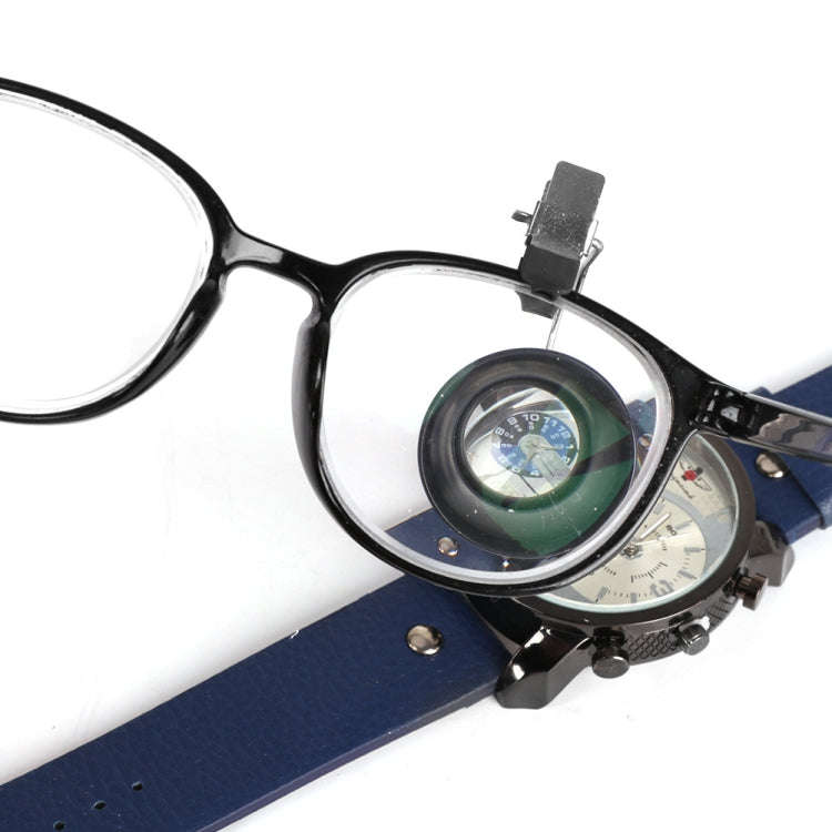 20X Clip On Eyeglass Magnifier Watch Repair Tool Loupes Magnifying Lens