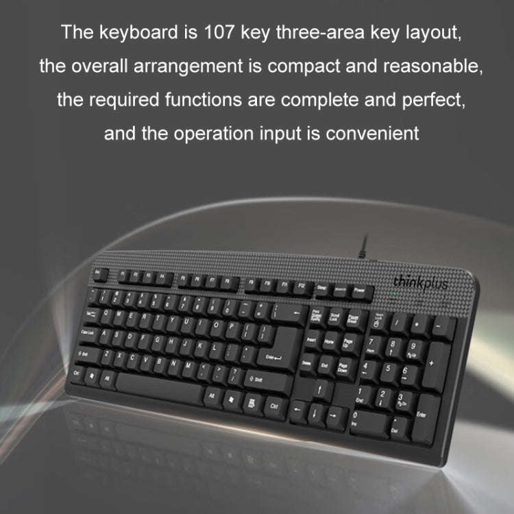 Lenovo Thinkplus USB Wired Office Keyboard And Mouse Set(KM130 Pro)