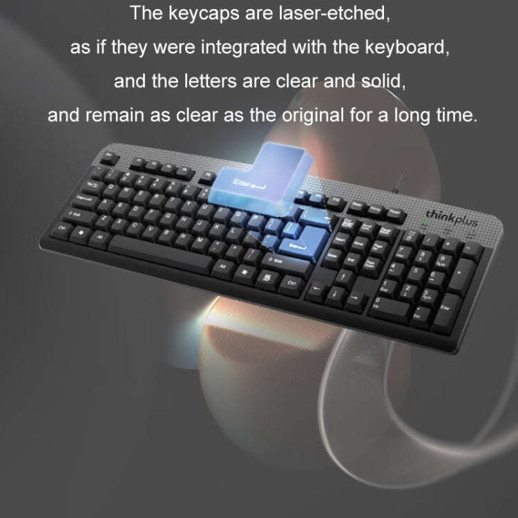 Lenovo Thinkplus USB Wired Office Keyboard And Mouse Set(KM130 Pro)