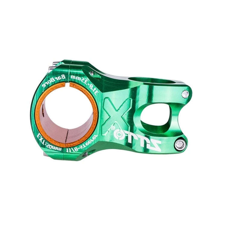 ZTTO Bicycle Handlebar Hollow 0 Degree Short Riser(Green)