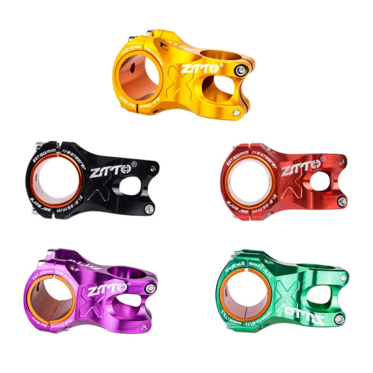 ZTTO Bicycle Handlebar Hollow 0 Degree Short Riser(Purple)