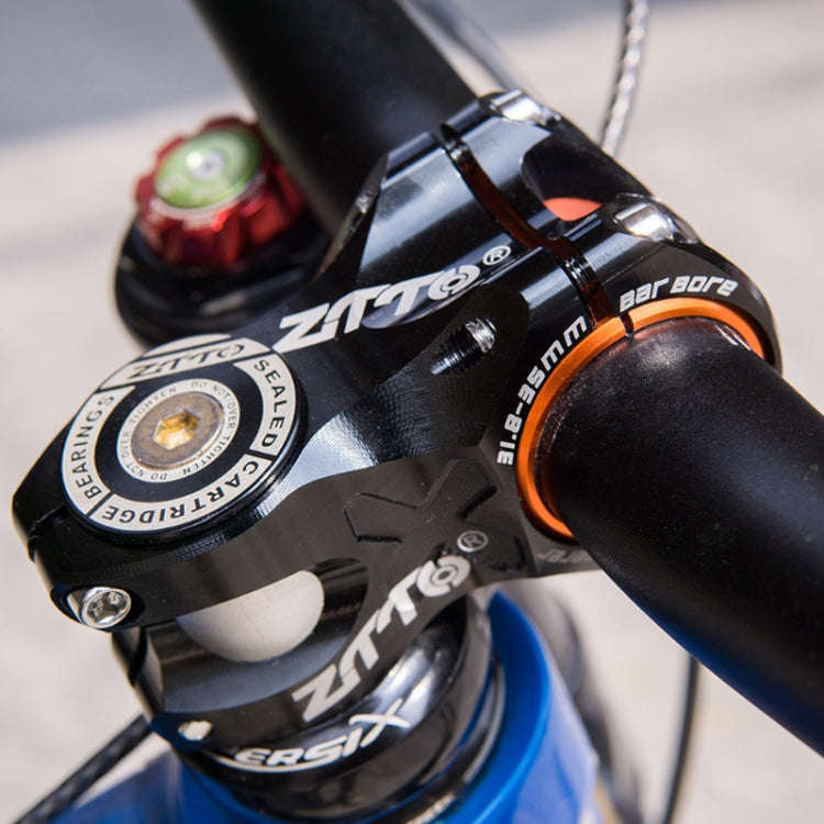 ZTTO Bicycle Handlebar Hollow 0 Degree Short Riser(Black)
