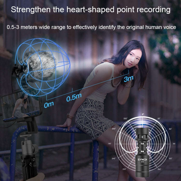 SYNCO Camera Phone Recording Microphone, Spec: MIC-M2S