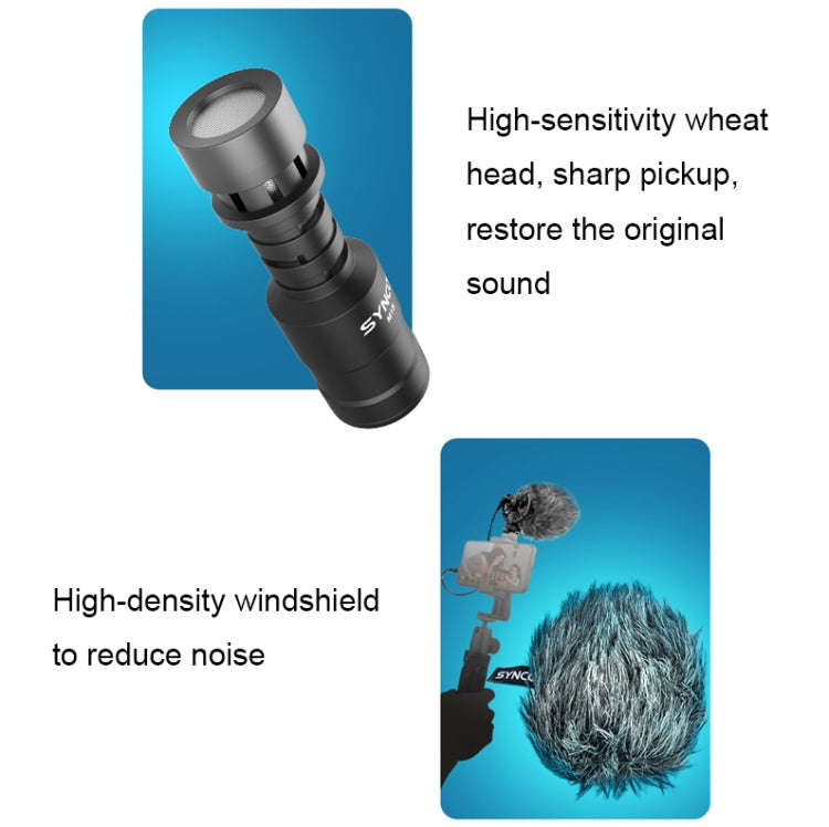 SYNCO Camera Phone Recording Microphone, Spec: MIC-M2S