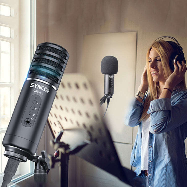 SYNCO V1 Live Large-diaphragm Radio Microphone(Black)