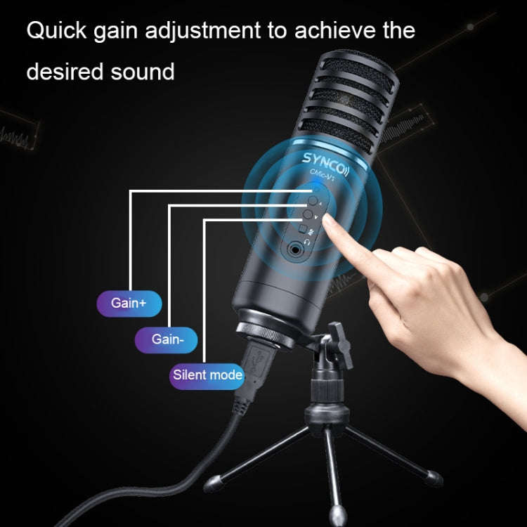 SYNCO V1 Live Large-diaphragm Radio Microphone(Black)