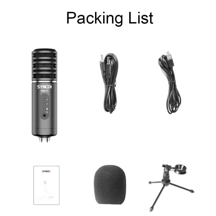 SYNCO V1 Live Large-diaphragm Radio Microphone(Black)