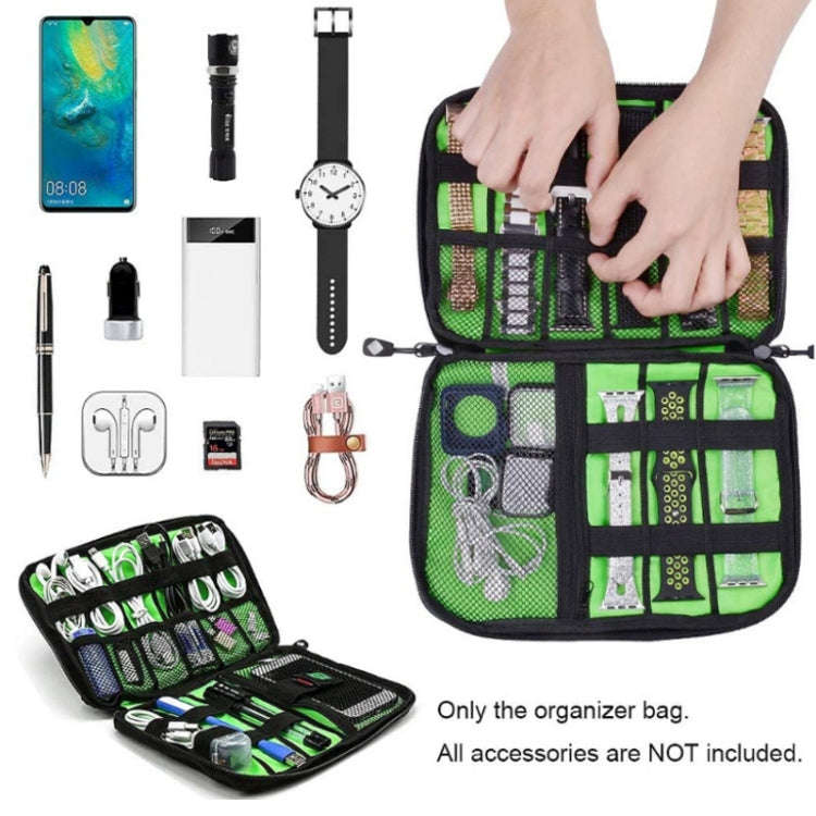 Multifunctional Portable Mobile Phone Digital Accessories U Disk Storage Bag, Color: Blue