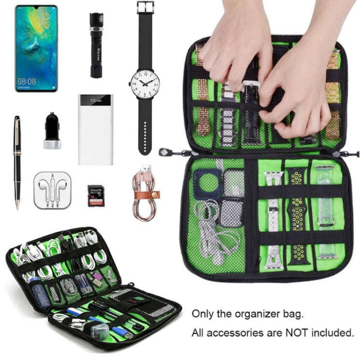 Multifunctional Portable Mobile Phone Digital Accessories U Disk Storage Bag, Color: Orange