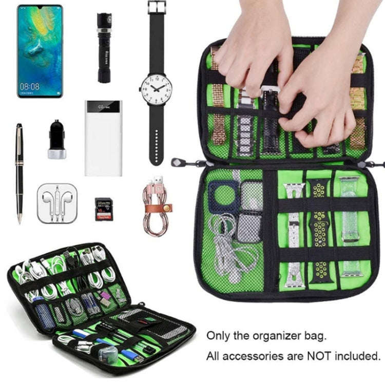 Multifunctional Portable Mobile Phone Digital Accessories U Disk Storage Bag, Color: Pink