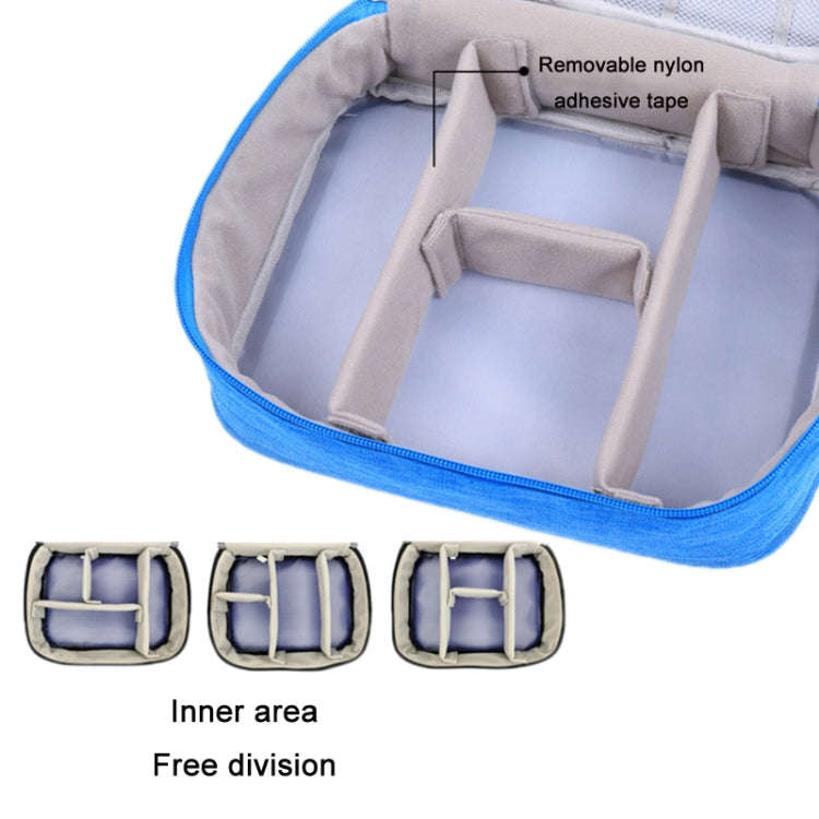 Multifunctional Cationic Digital U Disk Data Cable Storage Bag(Black)