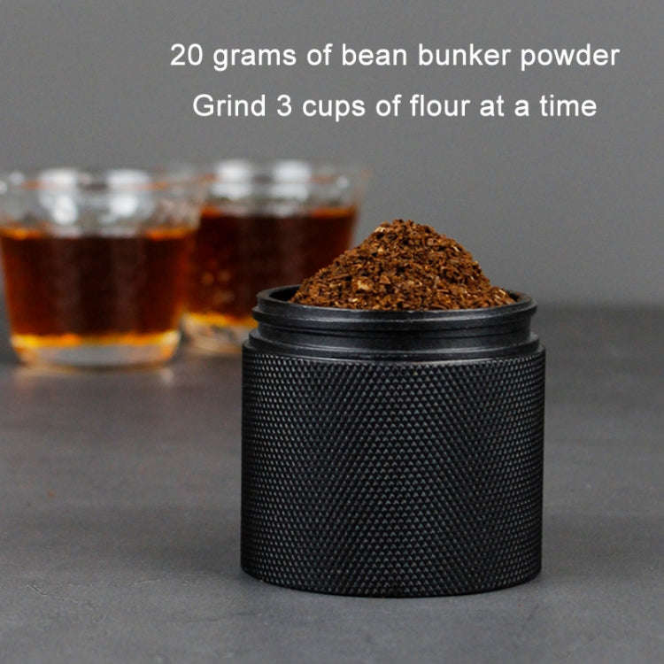 CNC Stainless Steel Hand Crank Coffee Bean Grinder, Specification: Hexagon Silver