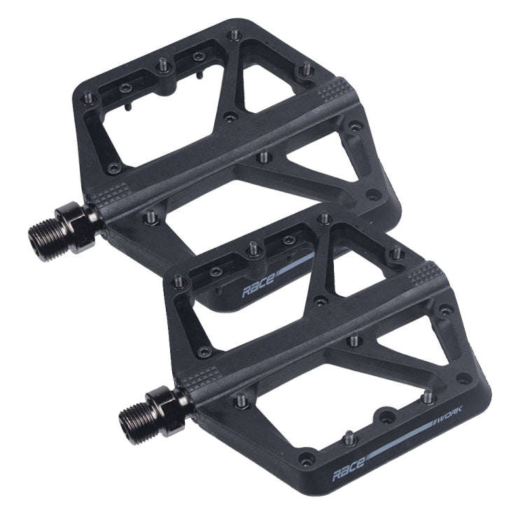 RACEWORK RK66 Mountain Bike Nylon Fiber Pedals(Black)