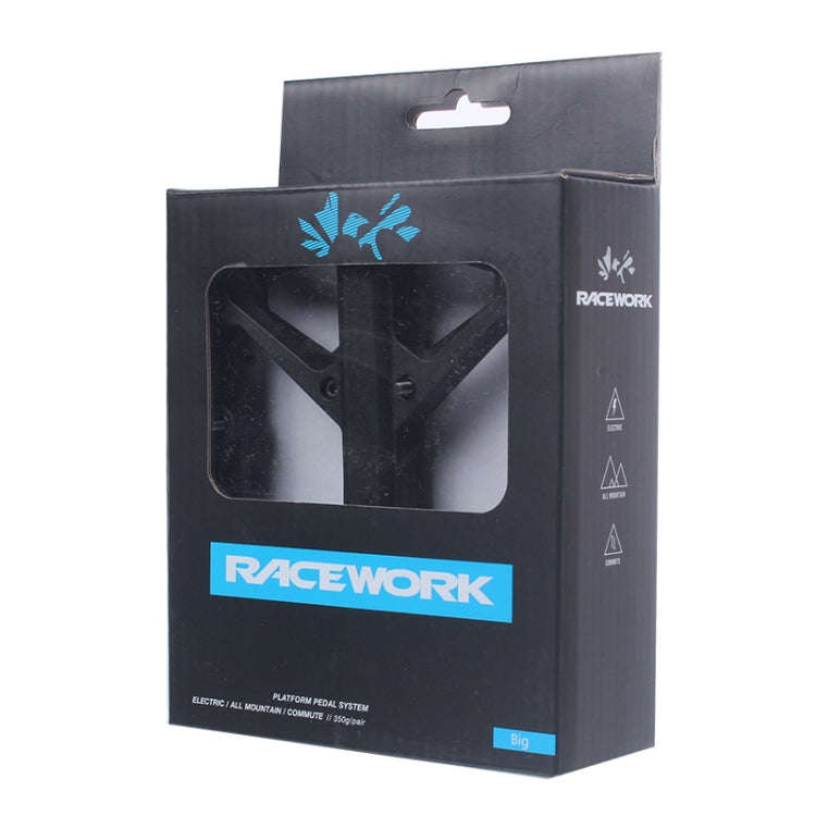 RACEWORK RK66 Mountain Bike Nylon Fiber Pedals(Blue)