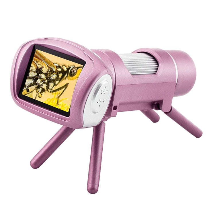 Children Camera Microscope USB Electronic Microscope Digital Magnifying Glass(Pink)