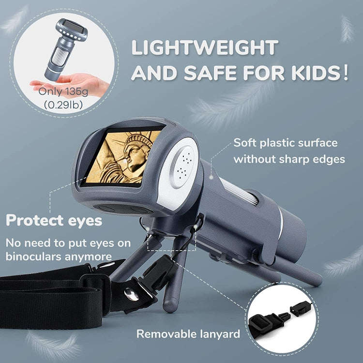 Children Camera Microscope USB Electronic Microscope Digital Magnifying Glass(Pink)