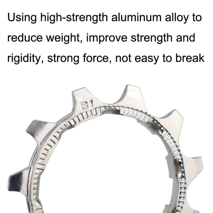 VG Sports Bike Lightweight Wear -Resistant Freewheel Patches, Style: 8 Speed 13T (Silver)