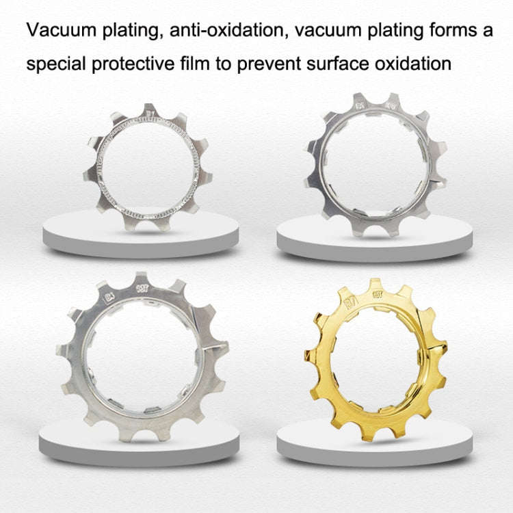 VG Sports Bike Lightweight Wear -Resistant Freewheel Patches, Style: 8 Speed 13T (Silver)