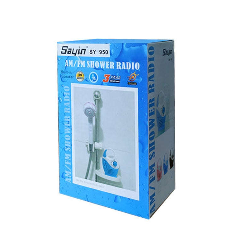 Sayin SY-950 Portable Waterproof Small Radio AM/FM Universal Band Elder Radio(Blue)