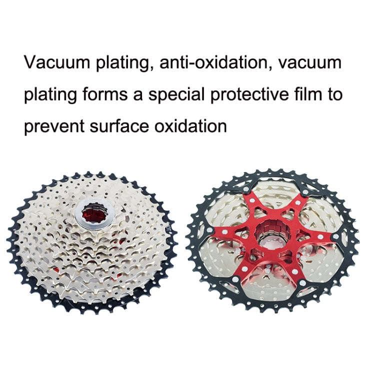 VG Sports Split Mountain Bike Lightweight Cassette Flywheel, Style: 11 Speed 42T (Silver)