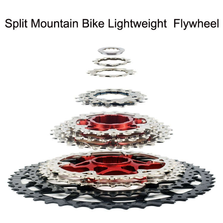 VG Sports Split Mountain Bike Lightweight Cassette Flywheel, Style: 11 Speed 46T (Silver)