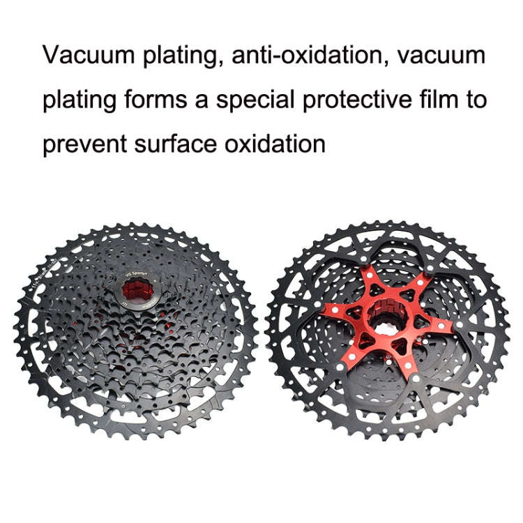 VG Sports Split Mountain Bike Lightweight Cassette Flywheel, Style: 11 Speed 42T (Black)